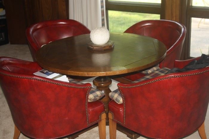 GREAT TABLE WITH 4 CHAIRS. USE YOU EATING OR PLAYING CARDS 