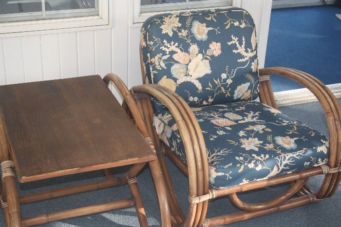 MORE MID CENTURY RATTAN + BAMBOO CHAIR