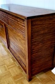 Indonesian mahogany sideboard --SOLID and HEAVY!