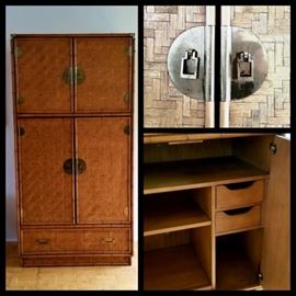 Dixie Furniture Co. bamboo armoire