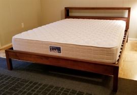 Queen platform bed and mattress!