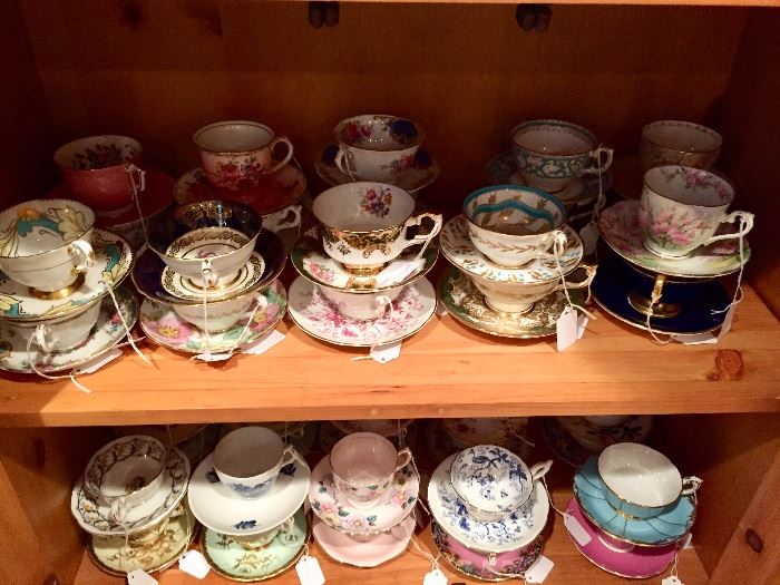 Tea cup collection