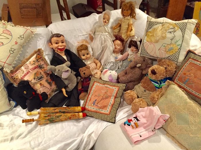 Dolls, stuffed animals, and more