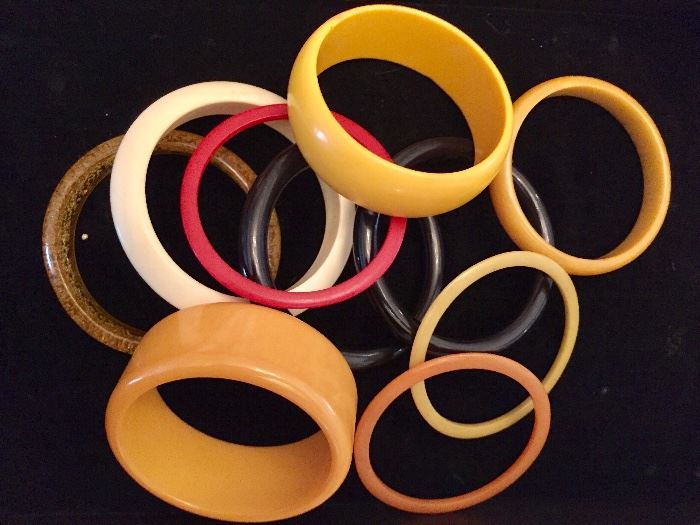 Bakelite bangle bracelets