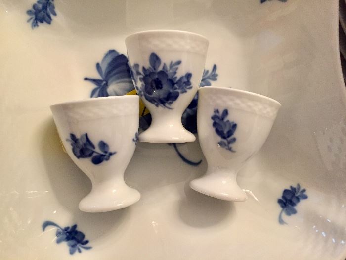 Royal Copenhagen Blue Flower Braided egg cups