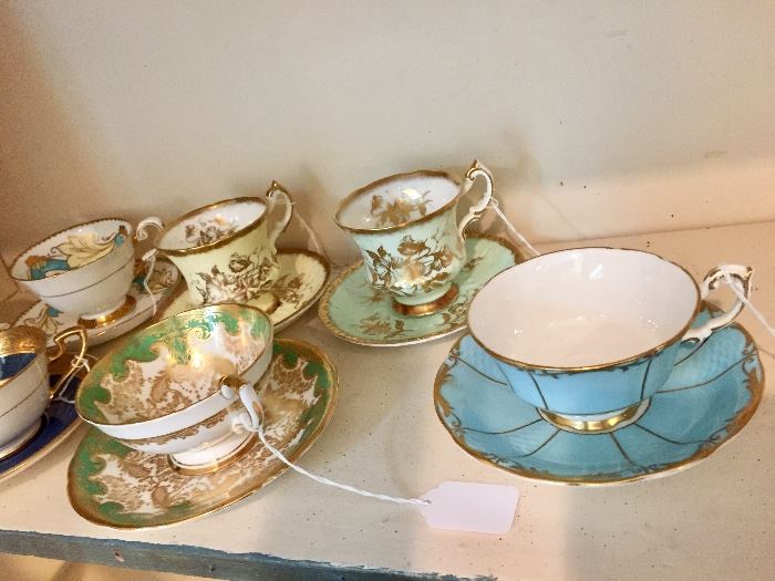 Coffee/Tea cup collection, Aynsley, Paragon and more