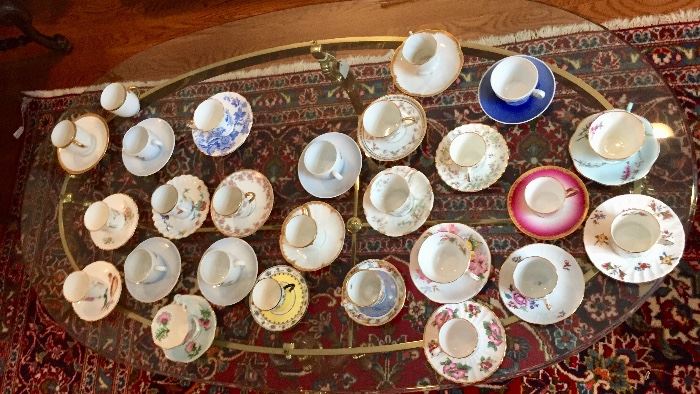 Demitasse tea coffee cup collection