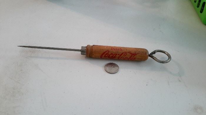 Vintage Coca-Cola ice pick.