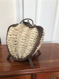 Wow!  Antique wicker handbag

