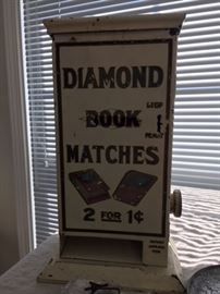 Antique Diamond Matches vending machine