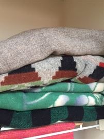 Vintage wool blankets