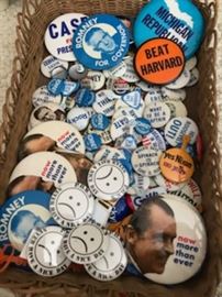 Vintage political buttons
