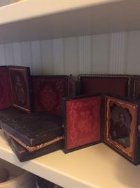 Collection of antique pocket frames