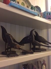 Hand carved birds