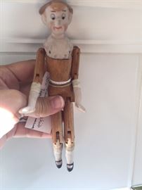 Vintage Shackman wood and bisque Pinocchio 