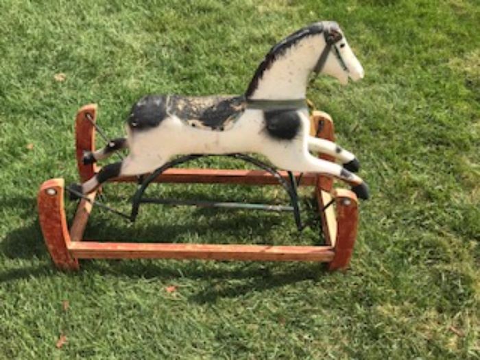 Antique child's rocking horse