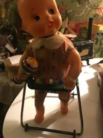 1950’s Cragston mechanical doll.  Works!