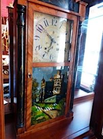 Atkins and Downs mahogany clock