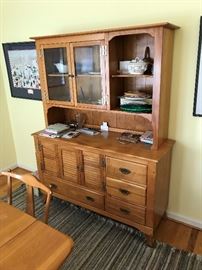 Cushman Colonial Creations solid wood china hutch $ 380.00