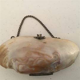 Interesting antique shell purse.