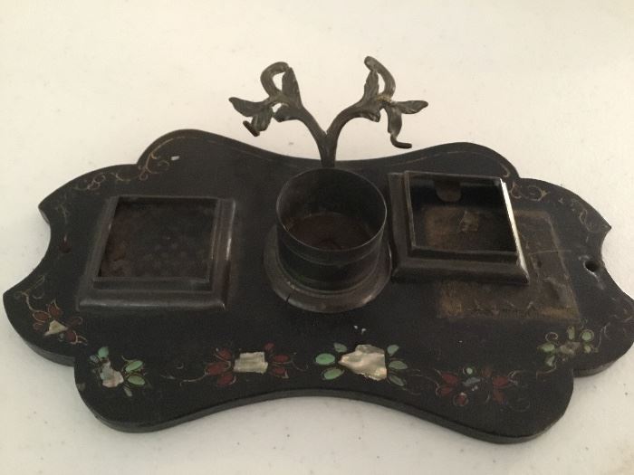 Antique inkwell.
