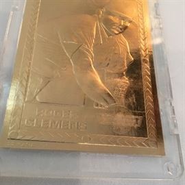 Roger Clemens golden card.