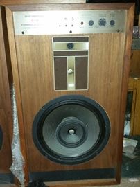 Close up of BIC Formila 6 Spec speakers