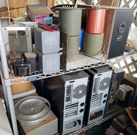 More chokes, transformers and two very nice computer towers w/ PS