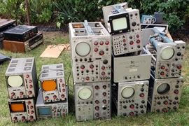 Tubeless Tektronix oscilloscopes, a treasure grove of top end parts.  $10 each