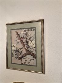Vintage Basil Ede breasted nuthatcher print