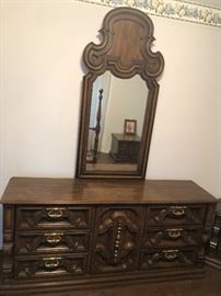 Dresser with mirror