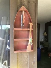 Wooden boat art
