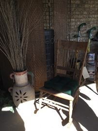 Antique wooden rocker