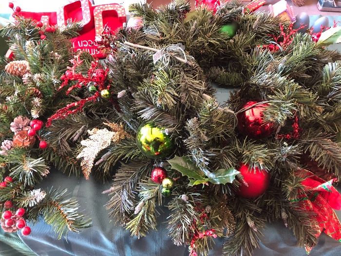 Lots of Christmas finery