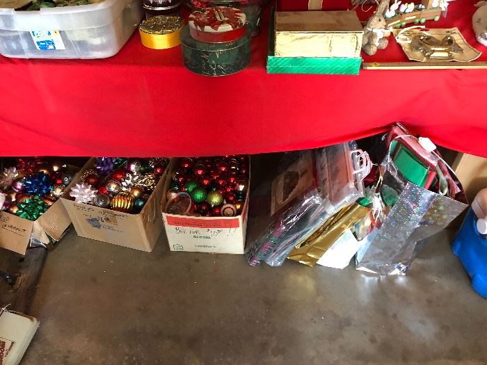 Bags, ornaments, canisters