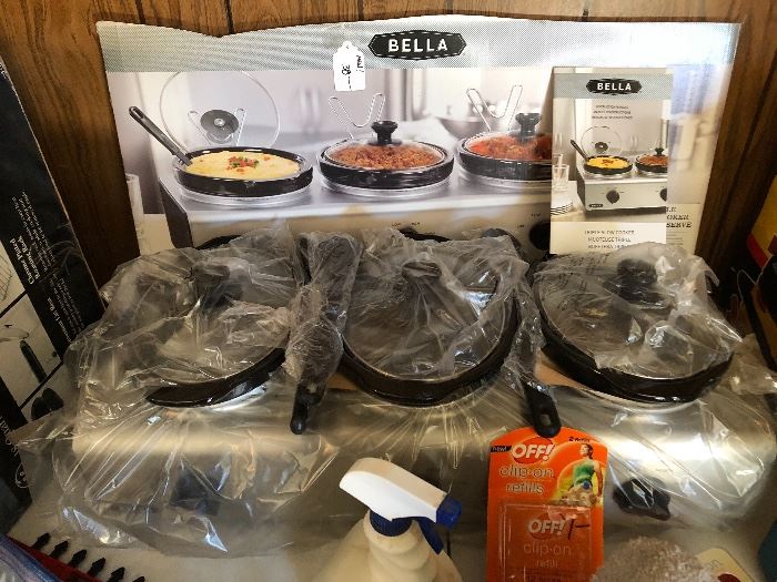 Bella 3 station crock cookers New in box