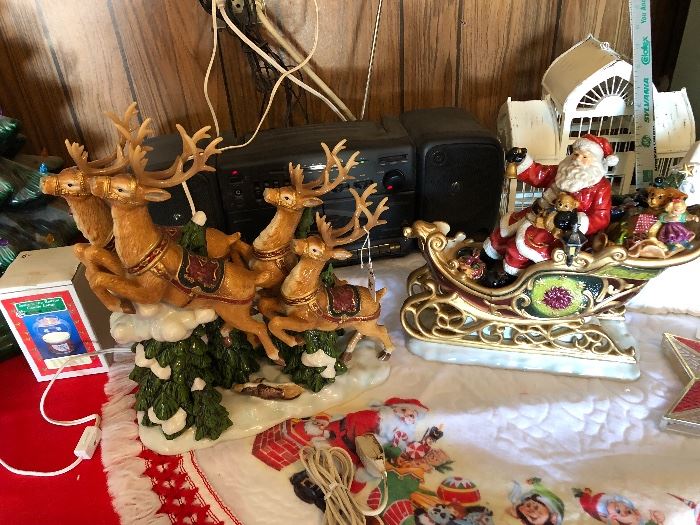 Santa and his reindeer items