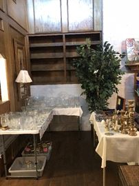 Glassware and collectibles