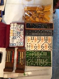 Vintage domino sets