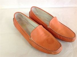 Brooks Bros. Handmade in Italy sz 10 Orange loafers 