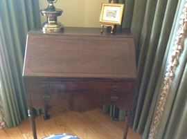 Drop front secretary