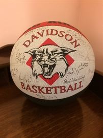  Autographed Davidson College  basketball 