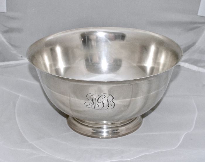 Paul Revere Solid Sterling Bowl (24 troy oz)