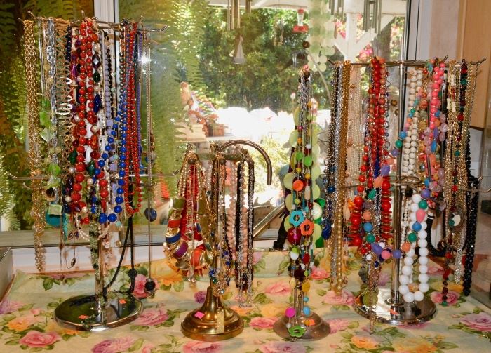 JEWELRY STANDS full of Necklaces