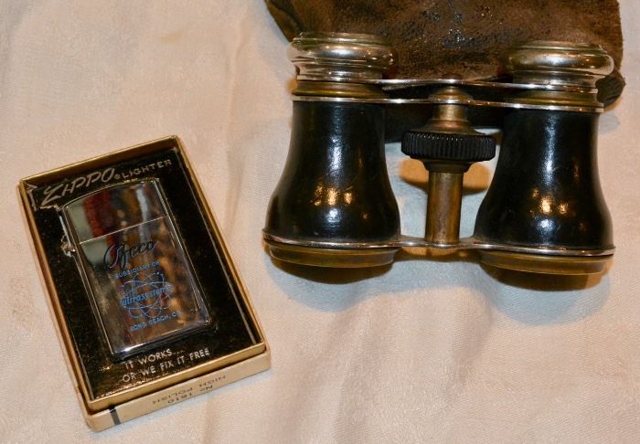 ZIPPO Lighters and Vintage Opera Glasses