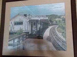 Waynesboro Limited Edition Art Print of Train Station by Debbie Rediker