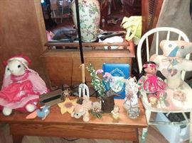 Assorted Dolls and Stuffed Animals