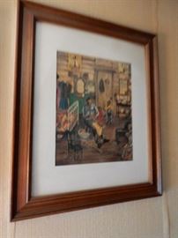 Black Americana Watercolor Painting