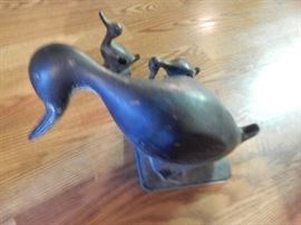 Virginia Metalcrafters Cast iron Duck and Ducklings