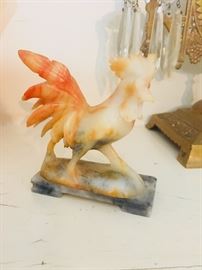 Jade Rooster Figurine